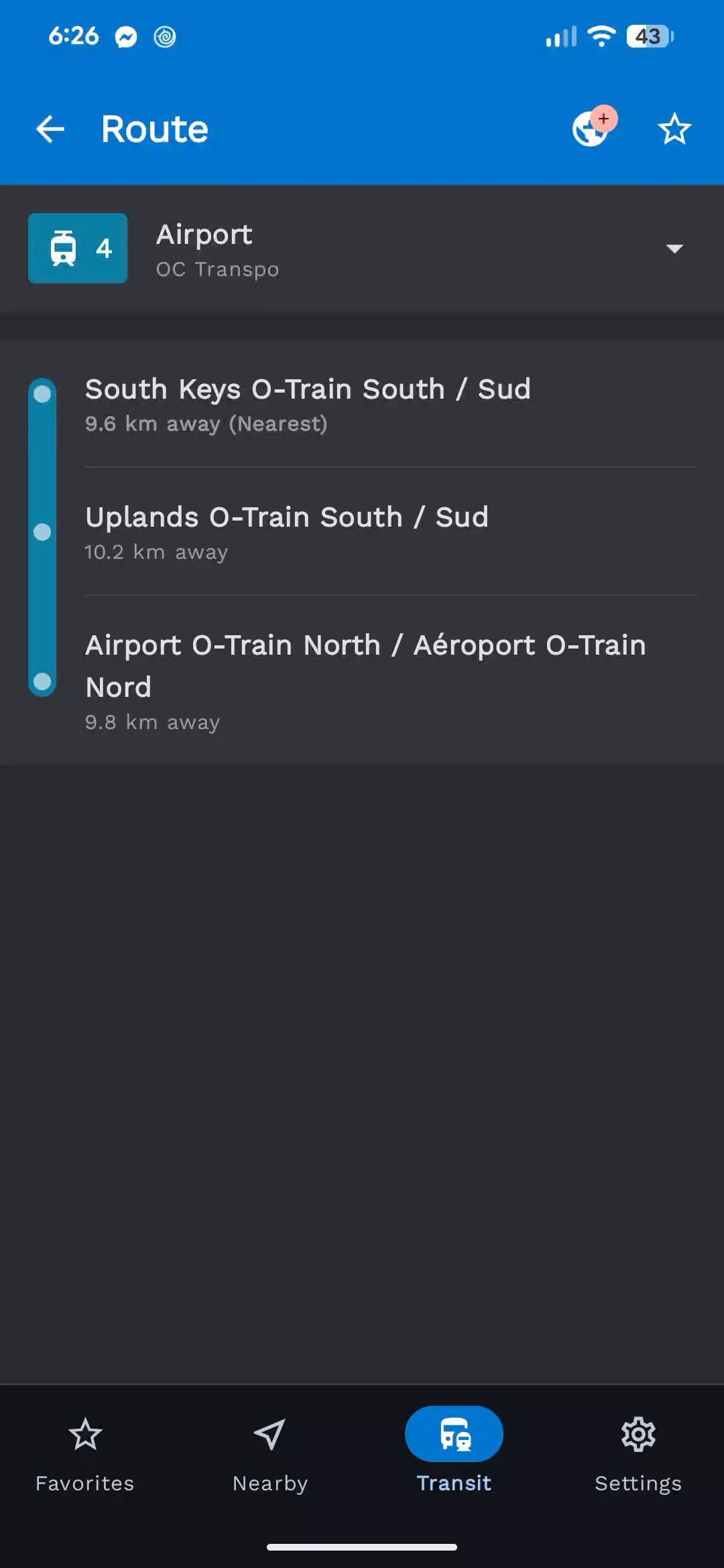 Browse Bus Routes